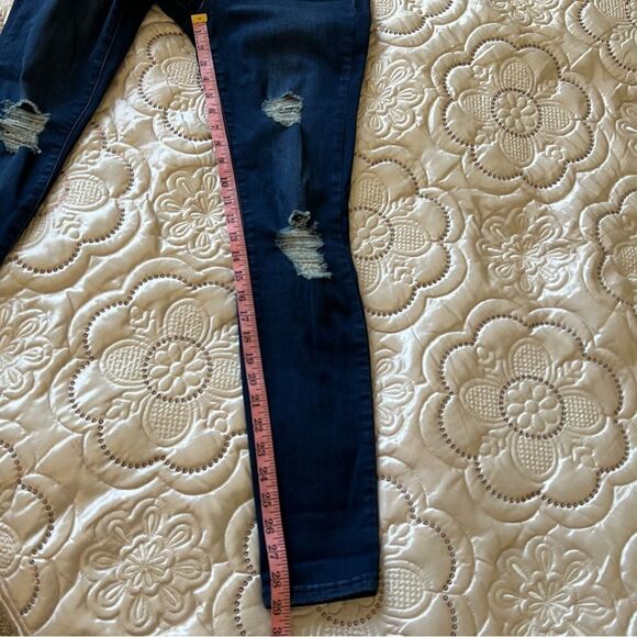 PacSun Distressed Super Stretch Dark Wash Jegging Jeans - Picture 10 of 11